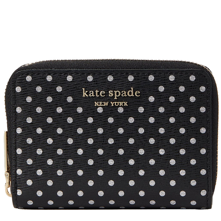 Kate Spade Spencer Metallic Dot Zip Cardholder