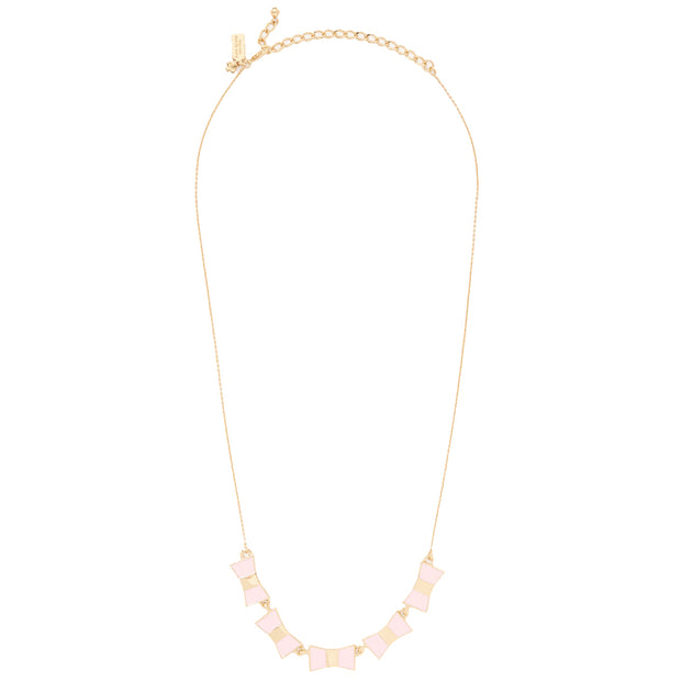 Buy Kate Spade Bow Shoppe Row Necklace in Light Pink o0ru1873 Online in Singapore | PinkOrchard.com