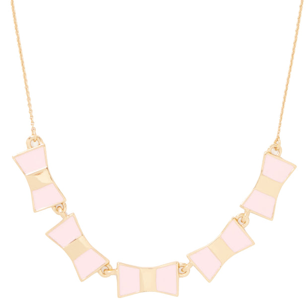 Buy Kate Spade Bow Shoppe Row Necklace in Light Pink o0ru1873 Online in Singapore | PinkOrchard.com