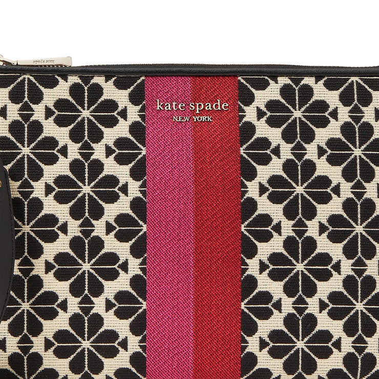 Kate Spade Spade Flower Jacquard Stripe Pouch Wristlet