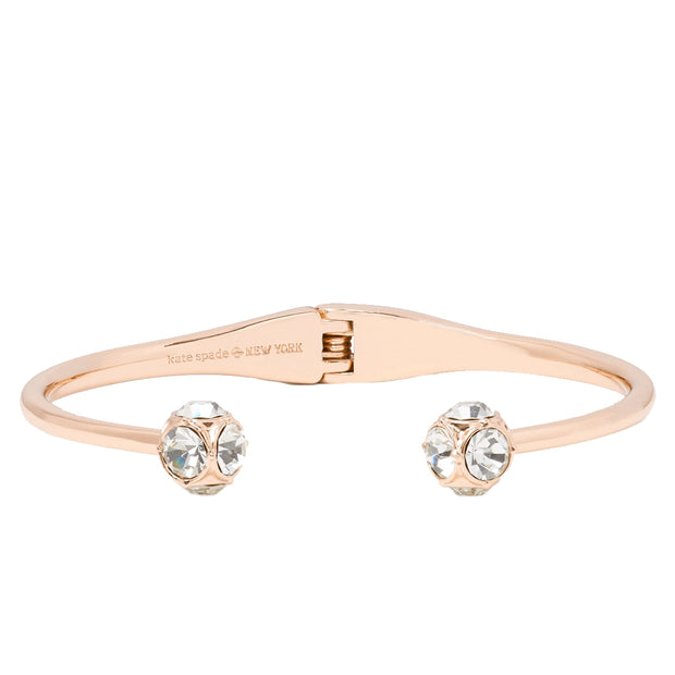 Buy Kate Spade Lady Marmalade Open Cuff Bracelet in Clear/ Rose Gold o0ru1952 Online in Singapore | PinkOrchard.com