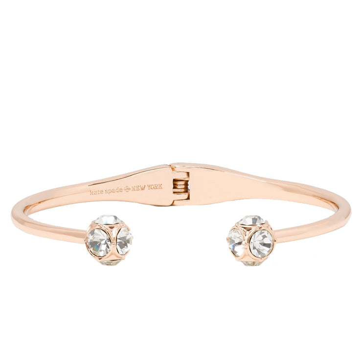 Buy Kate Spade Lady Marmalade Open Cuff Bracelet in Clear/ Rose Gold o0ru1952 Online in Singapore | PinkOrchard.com