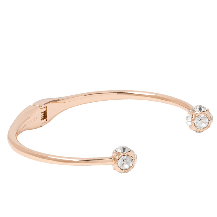 Buy Kate Spade Lady Marmalade Open Cuff Bracelet in Clear/ Rose Gold o0ru1952 Online in Singapore | PinkOrchard.com