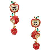 Kate Spade Apple of My Eye Pave Dangle Earrings