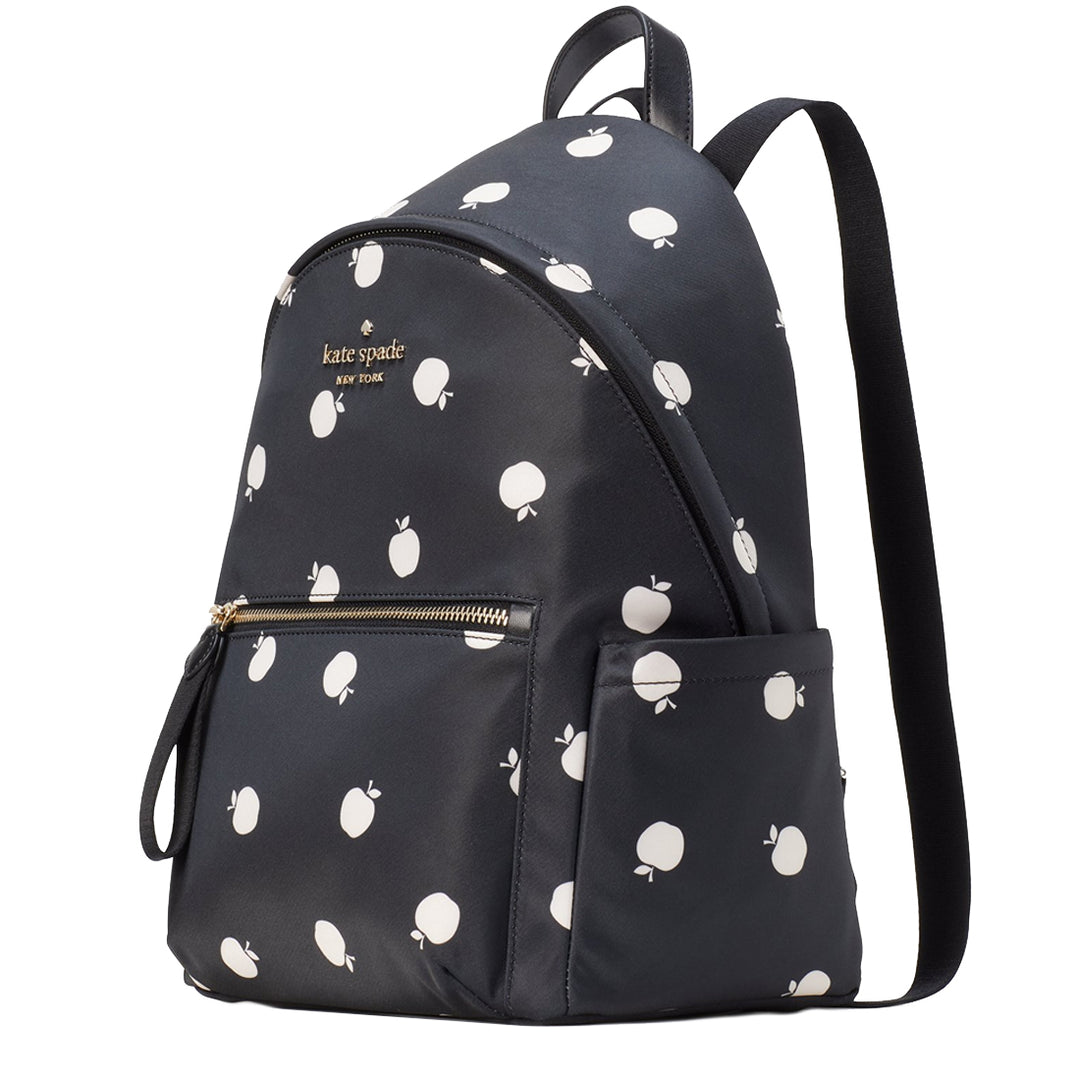 kate spade mini backpack polka dot Kate Spade Chelsea Orchard Medium Backpack Bag in Black Multi k8113 –  PinkOrchard.com