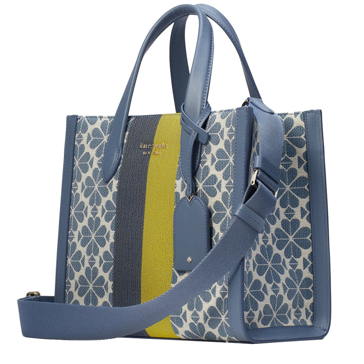 Kate Spade Jacquard Stripe Manhattan Small Tote Bag in Morning Sky