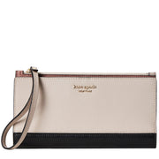 Buy Kate Spade Spencer Continental Wristlet/ Wallet in Warm Beige/ Black pwru7855 Online in Singapore | PinkOrchard.com