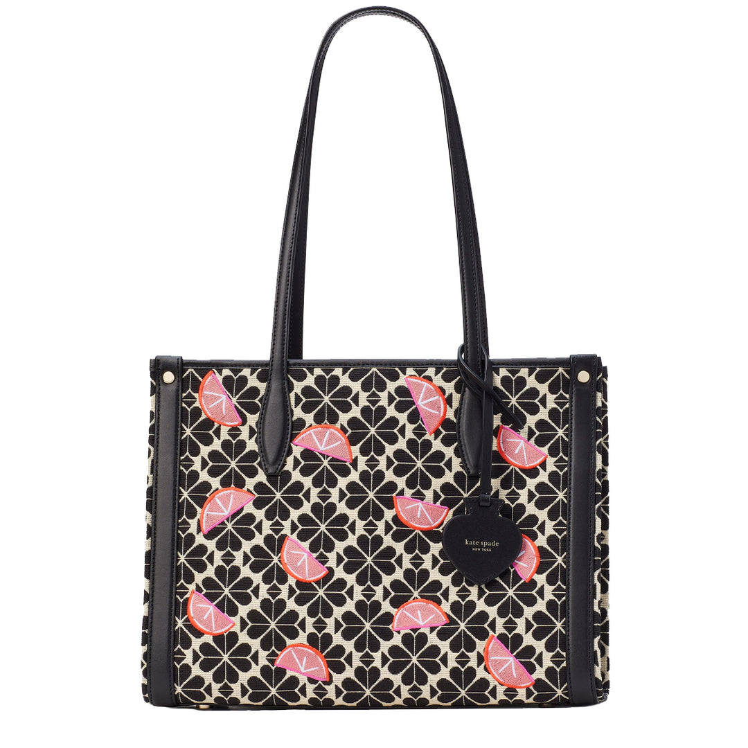 Kate Spade Spade Flower Jacquard Grapefruits Market Medium Tote