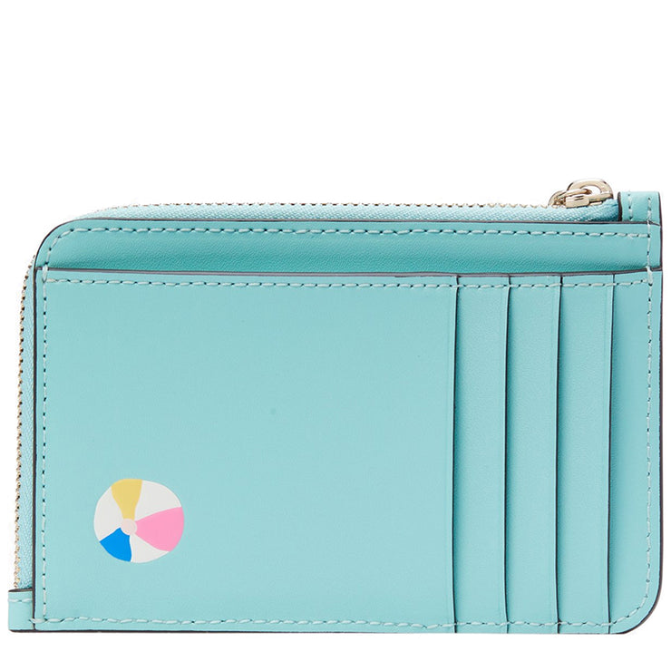 Kate Spade Pool Float Medium L-Zip Card Holder