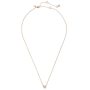 Buy Kate Spade Yours Truly Pave Heart Mini Pendant Necklace in Clear/ Rose Gold o0r00150 Online in Singapore | PinkOrchard.com