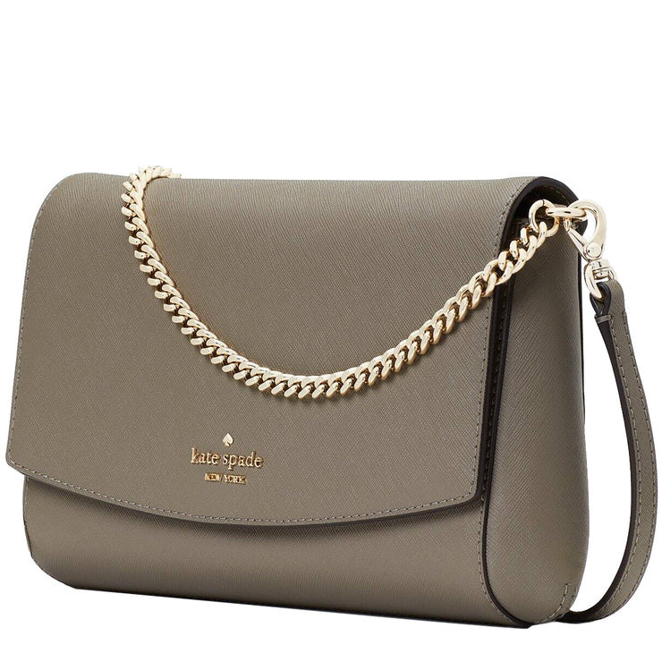 Kate Spade Laurel Way Greer Crossbody Bag in Thunder Cloud Brown wkru6 PinkOrchard