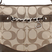 Coach Signature Sateen Chain Duffle Bag