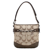 Coach Signature Sateen Chain Duffle Bag