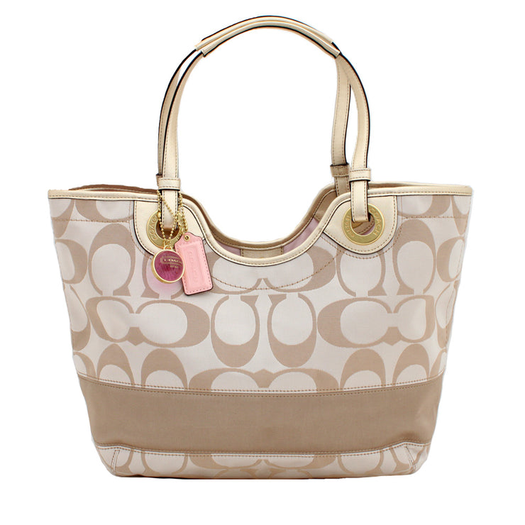 Coach Signature Beach Tote Bag