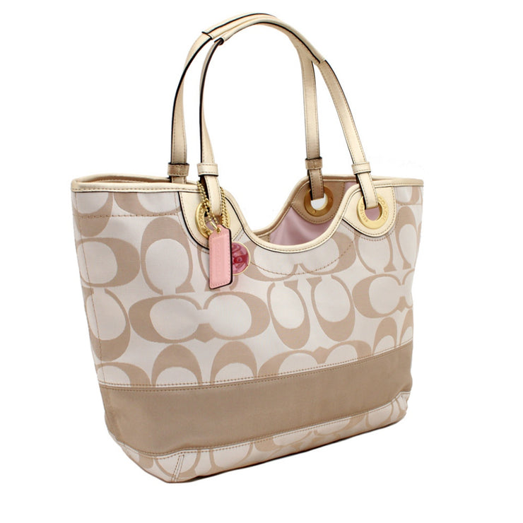 Coach Signature Beach Tote Bag