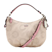 Coach Madison Dotted Op Art Convertible Hobo Bag