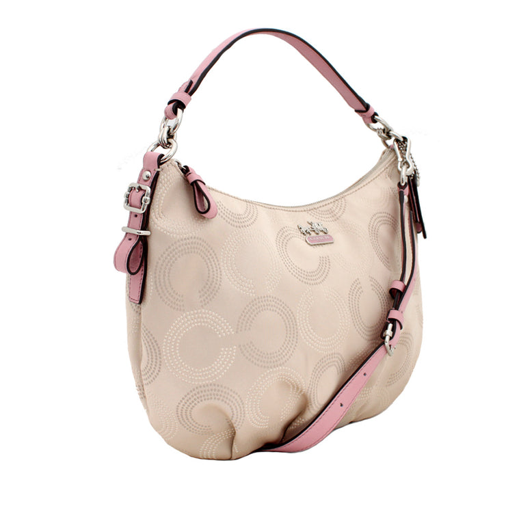 Coach Madison Dotted Op Art Convertible Hobo Bag