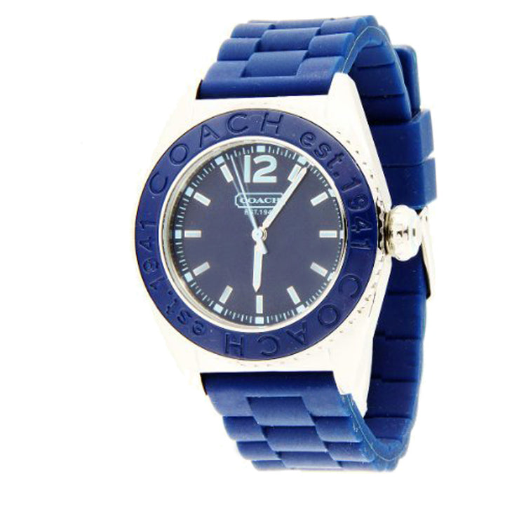 Coach Ladies' Andee Blue Silicon Strap Watch