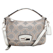 Coach Kristin Op Art Metallic East West Crossbody Bag