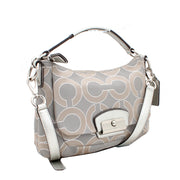 Coach Kristin Op Art Metallic East West Crossbody Bag