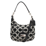 Coach Kristin Op Art Sateen Hobo Bag