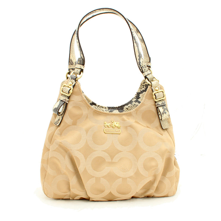 Coach Madison Op Art Sateen Maggie Bag