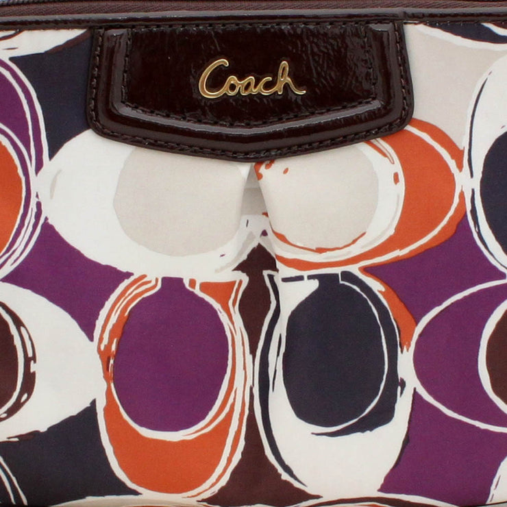 Coach Ashley Scarf Print Large Wristlet- Multi