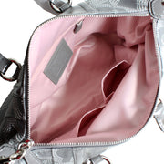 Coach Ashley Dotted Op Art Convertible Satchel Bag- Grey