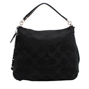 Coach Daisy Signature Convertible Hobo Bag- Black