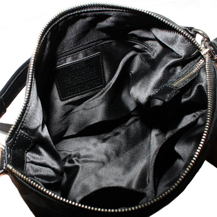 Coach Daisy Signature Convertible Hobo Bag- Black