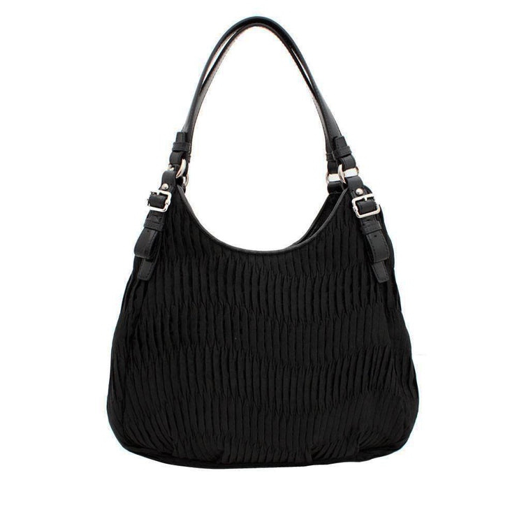 Coach Madison Gathered Signature Maggie Bag- Black