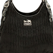 Coach Madison Gathered Signature Maggie Bag- Black