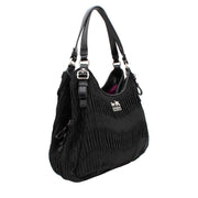 Coach Madison Gathered Signature Maggie Bag- Black