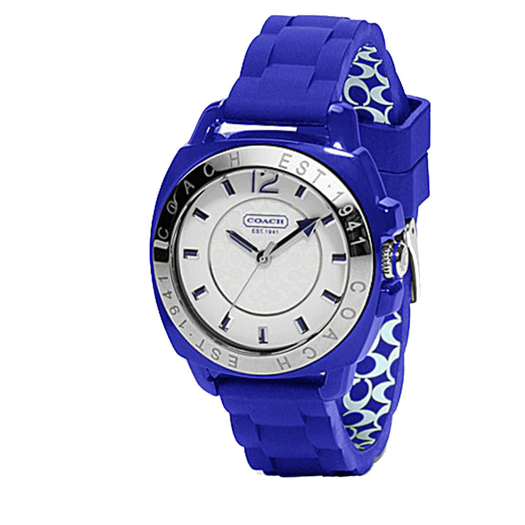 Coach Ladies' Blue Silicon Boyfriend Watch