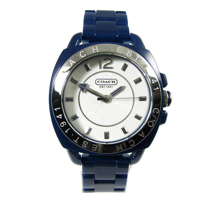 Coach Ladies' Blue Resin Boyfriend Watch