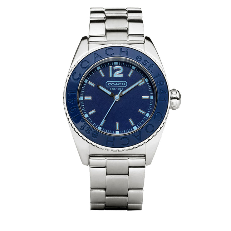 Coach Unisex Andee Stainless Steel Watch w Blue Dial