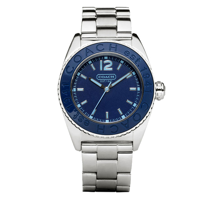 Coach Unisex Andee Stainless Steel Watch w Blue Dial