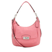 Coach Kristin Leather Hobo Convertible Bag- Rose