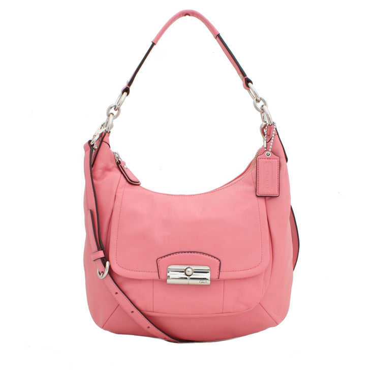Coach Kristin Leather Hobo Convertible Bag- Rose