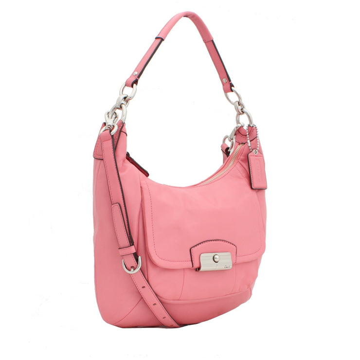 Coach Kristin Leather Hobo Convertible Bag- Rose