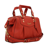 Coach Ashley Leather Satchel- Cherry