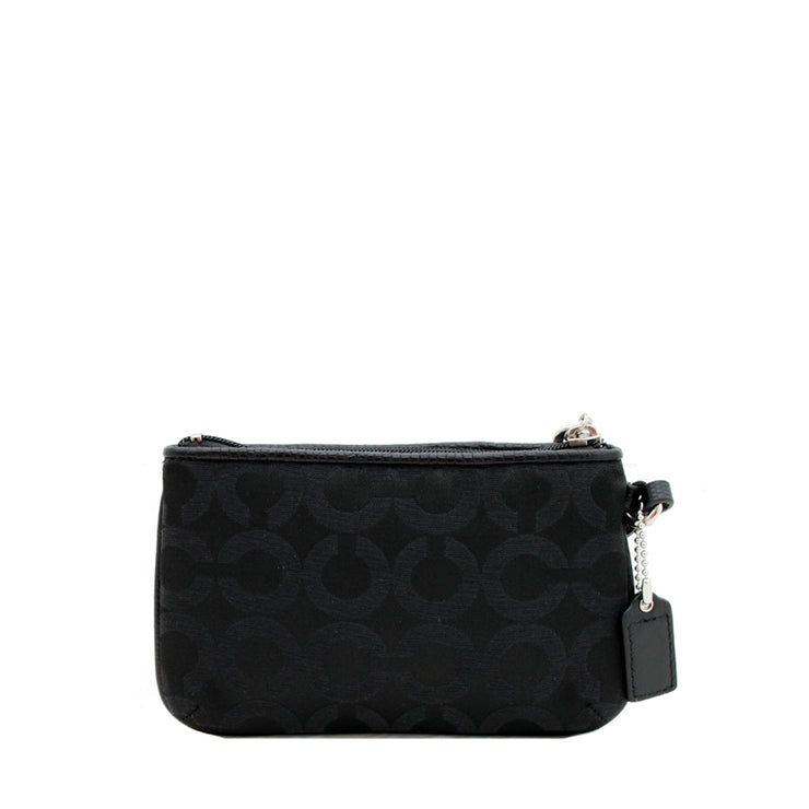 Coach Madison Op Art Small Wristlet- Black