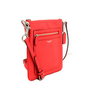 Coach Legacy Leather Swingpack Crossbody Bag- Bright Coral