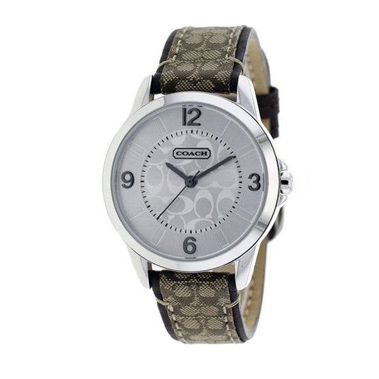 Coach Watch 14501607 Khaki Signature Leather with Small Round Dial Ladies Watch