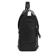 Coach Thompson Convertible Men's Leather Sling Pack Bag- Black