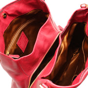 Coach Bag 26224 Madison Small Phoebe Shoulder Leather Bag- Scarlet