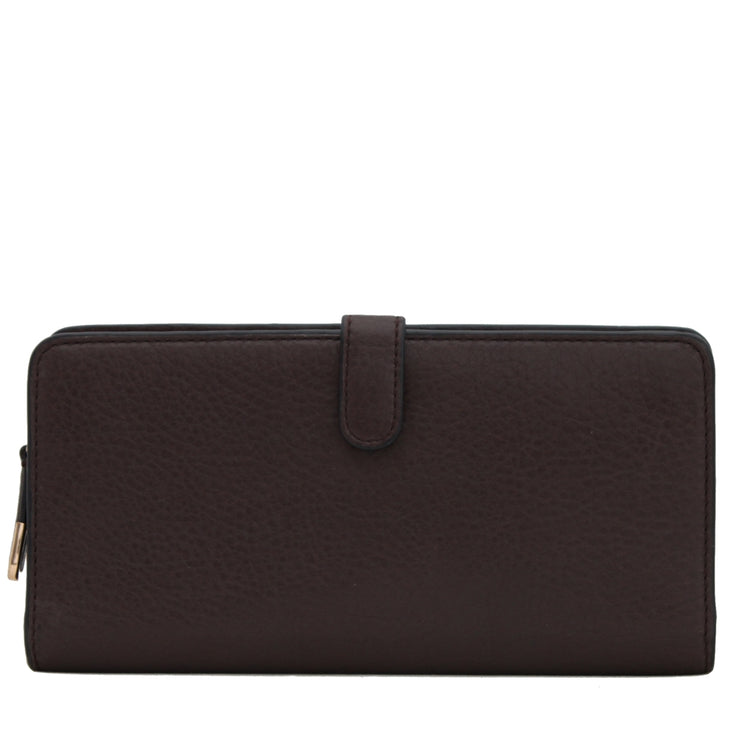 Coach 50233 Madison Skinny Leather Wallet- Midnight Oak