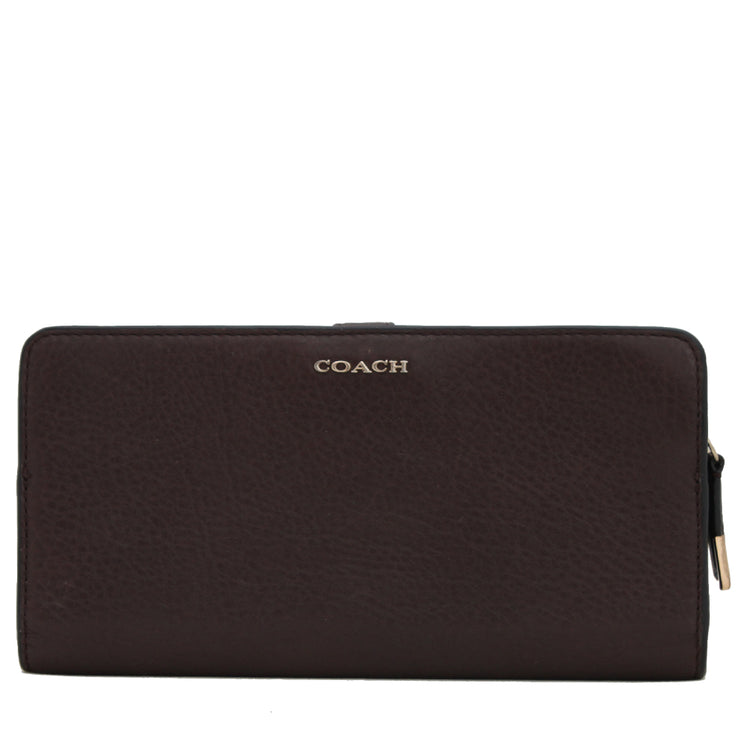 Coach 50233 Madison Skinny Leather Wallet- Midnight Oak