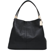 Coach Bag 26224 Madison Small Phoebe Shoulder Bag in Leather- Black