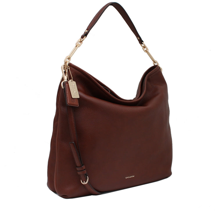 Coach 27858 Madison Hobo Bag in Leather- Silt